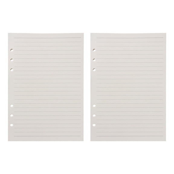 A5 6-Hole Loose Leaf Paper Refill, 90 Sheets Blank Filler Paper for 6-Ring Binders, A5 Lined Journal Paper, Planner Inserts, Notebook Refill Paper for School, Office, Note Taking