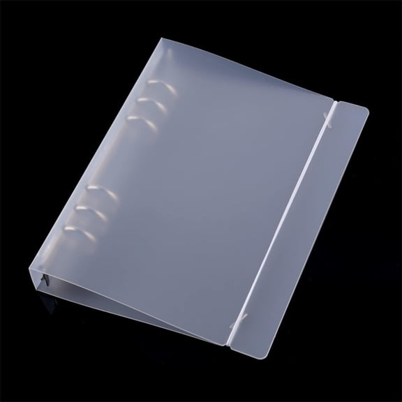 A5 6 Ring Binder Cover Clean Transparent Soft PVC for Refillable Notebook Shell withMatte surfaceforStamp & Die Stora