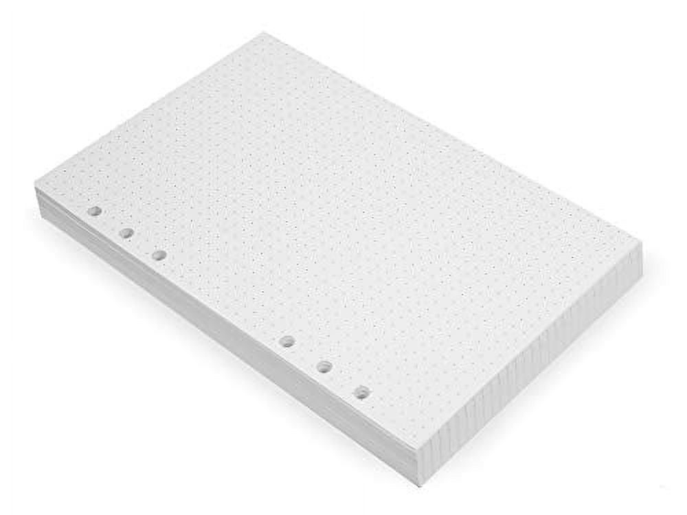 A5 6Ring Binder Planner Inserts Thick Cream Color Dotted, 120 GSM