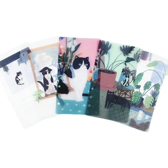 A5/A6 6-ring Binder Divider 6-Hole Index Divider for Loose-leaf Notepad Planner