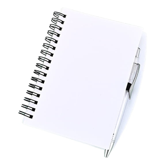 A5/A6 Student Notebook with Pen - PP Loose-Leaf Business Journal with College Ruled Pages for Homework & Professional Use