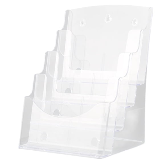 A5 Acrylic Brochure Display Stand Rack Flyer Holder Magazine Organizer