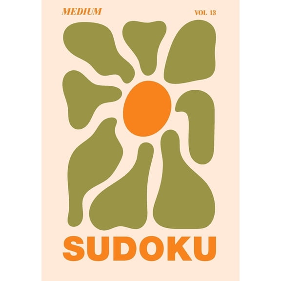 A5 Aesthetic Sudoku Medium Sudoku: 100 Sudoku Puzzles to Sharpen Your Mind - Bold, Beautifully Designed Pretty Puzzle Book for Adults, (Paperback)