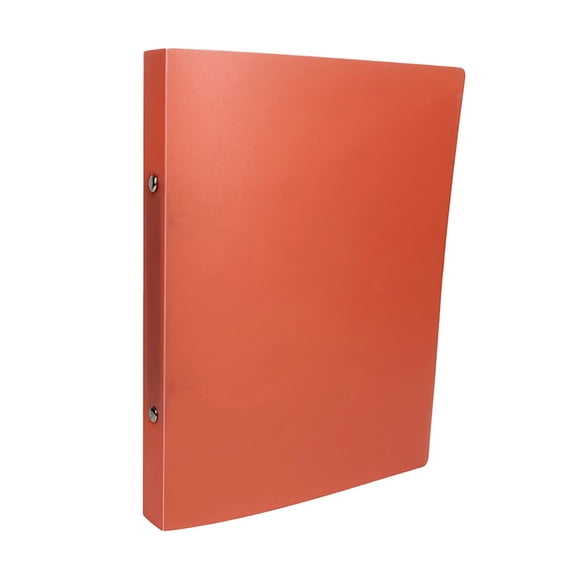 A5 Binder 2 Ring, Red Mini Binder File Folder Organizer, Small Document Holder for School Office Notes Journaling
