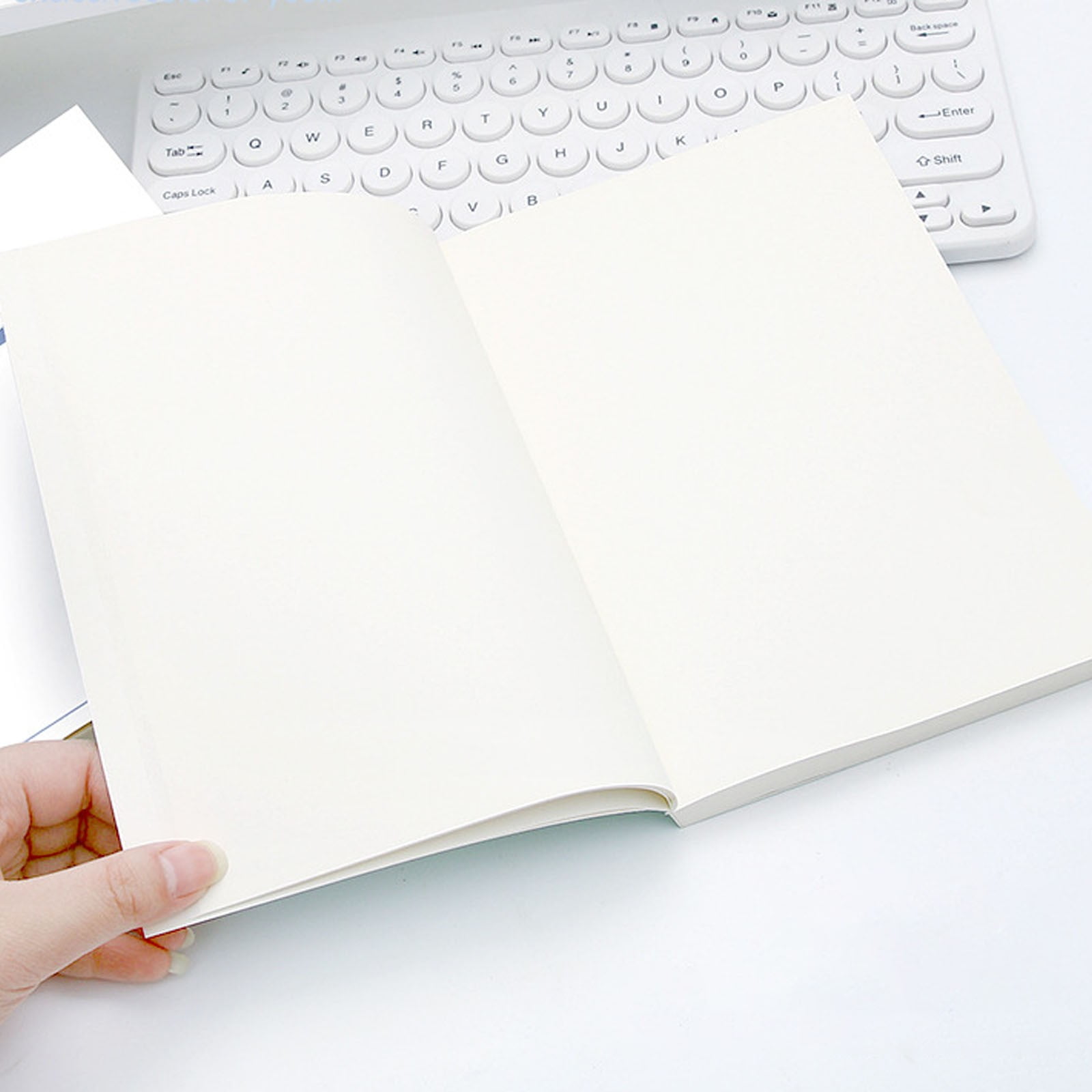 A5 Blank Notebook, 128 Pages Unlined Journal, Smooth Acid-Free Paper ...