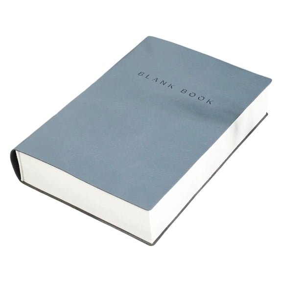 A5 Blank Notebook 700 Pages, Thick Aesthetic Journal with Soft Leather Cover, Lay-Flat Writing Diary for Students & Daily Use, Ink Gray