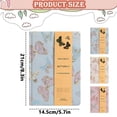 thumbnail image 1 of A5 Butterfly Embroidery Fabric Hardcover Journal 4-in-1 Inner Pages Lined Grid Blank Dot Grid 114 Pages 100gsm Thick Paper Writing Notebook - Blue, 1 of 4