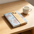 thumbnail image 1 of A5 Butterfly Fabric Journal - 4 in 1 Inner Pages Notebook (Lined) - 114 Pages Hardcover Writing Notebook, 1 of 4