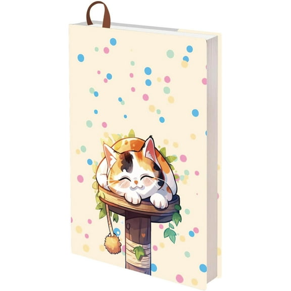 A5 Cat Book Sleeve Covers Book Protector with Label Strap 12.4x8.8Inch Book Sleeve