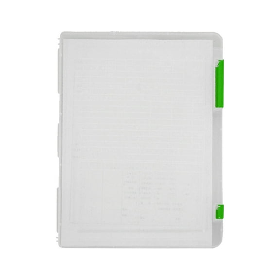 A5 Clear Plastic Storage Box - Waterproof Document Organizer for Home/Office - Stackable Case for Certificates, Masks & Important Files (24.2x17 cm) Green