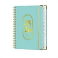 thumbnail image 1 of A5 Coil Notebook with Elastic Closure, English Planner with Durable Hard Cover, Multi-Functional Organizer for Work, Study, and Goal Setting, Portable Journal for Daily Tasks and Notes, 1 of 3