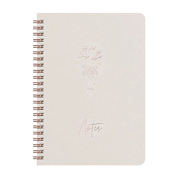 A5 College Ruled Spiral Notebook Aesthetic Writing Journal for Left Handed scholars Work office Daily Journaling with Stylish Minimalist Cover Design, Coil Notebook