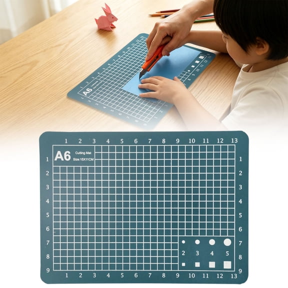 A5 Cutting Mat 1.2mm PVC Double-Sided Grid Cutting Board – Durable Self-Healing Craft Mat for Sewing, Quilting, Paper Cutting, Model Making, Scrapbooking & DIY Projects, BJ