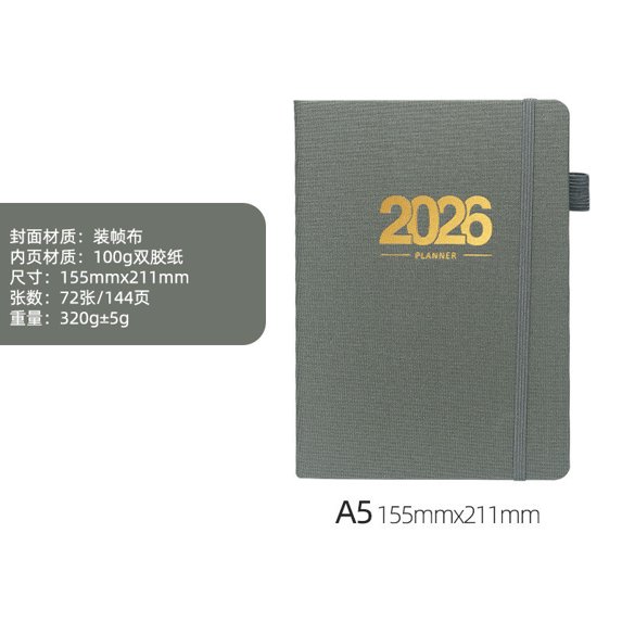 A5 daily planner notebook organizer travel diary for school office home