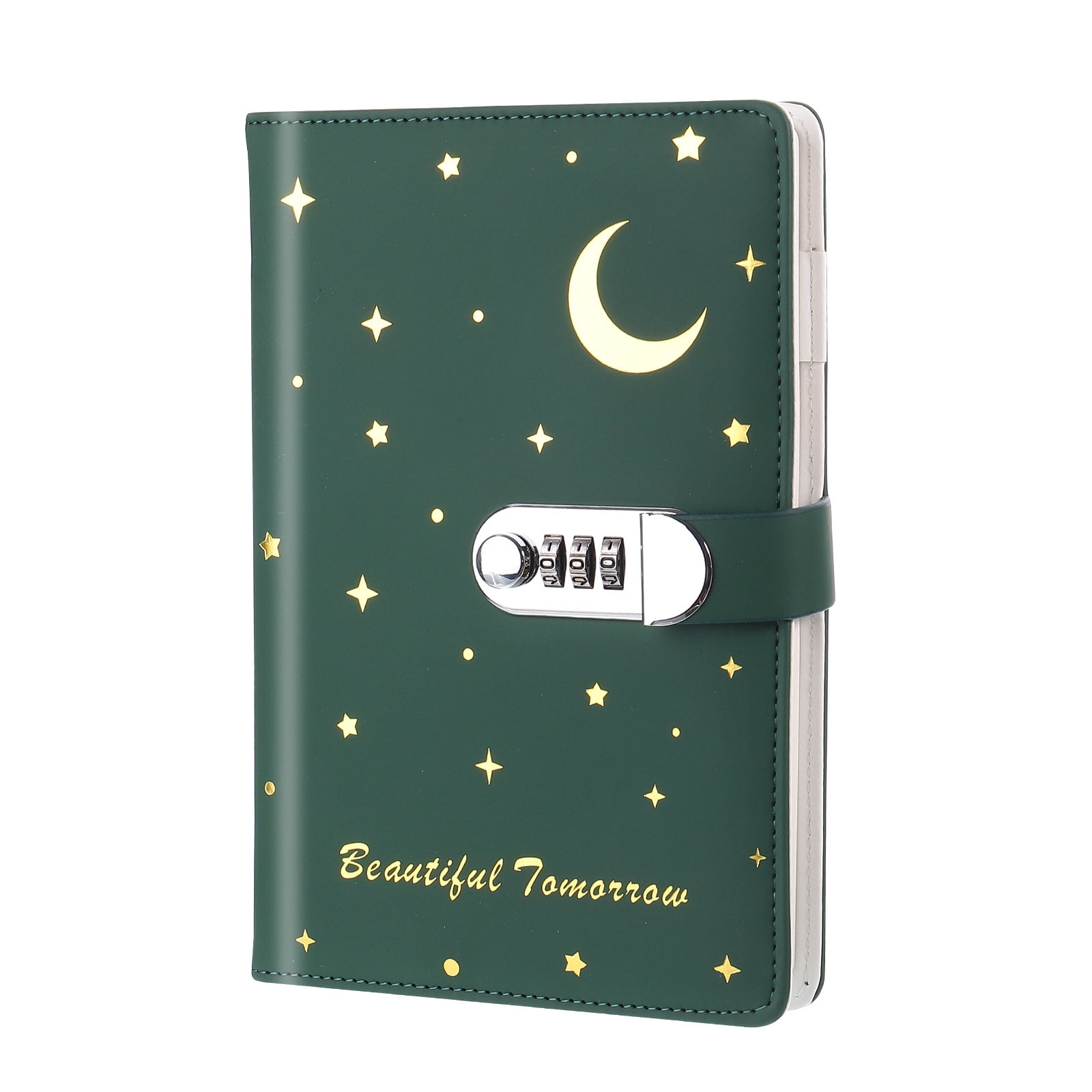 A5 Diary with Lock, Journal with Lock Cute Journaling Leather Notebook