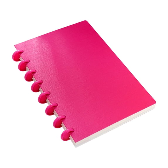A5 Discbound Notebook with 8-Disc Binding, Removable Pages, Poly Cover Planner for Work, Travel, Note Taking, Journaling, And Daily Organization, 1 Coil