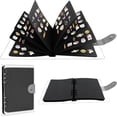 thumbnail image 1 of A5 Enamel Pin Display Book, 8 Pages Pins Collection Storage Organizer Book Clear PVC Cover Portable Travel Pin Display Book (Not Include Any Accessories), 1 of 18