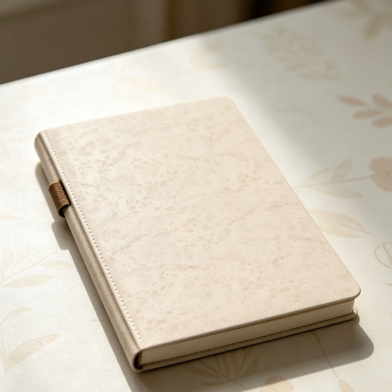 A5 Executive Notebook with Pen Loop 5.8 x 8.3 Inch Hardcover Lined Journal, 200 Pages Lay Flat Sewn Binding Writing Book with Ribbon Bookmark for Meetings, Office, Travel and Daily Planning
