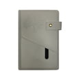 thumbnail image 1 of A5 Leather Notebook 200 Pages Journal Soft Notepad for Work Office Light Gray, 1 of 5