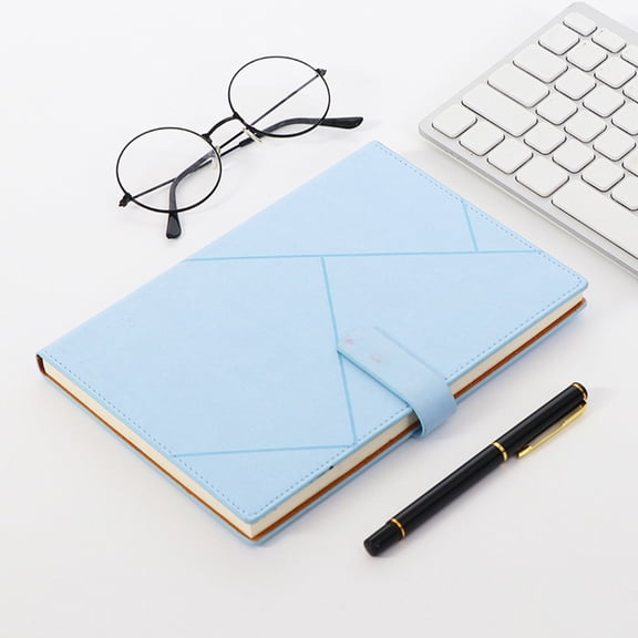 A5 Faux Leather Notebook with Magnetic Closure, Thick Paper Journal Diary for School Office Business Writing and Daily Notes