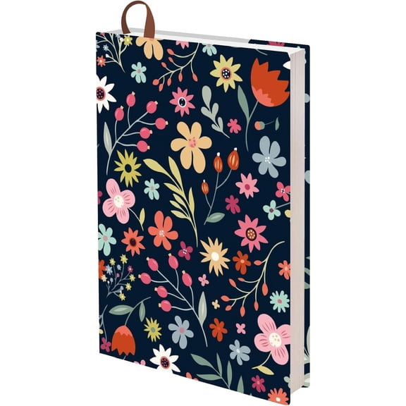 A5 Floral Book Sleeve Covers Jumbo Book Sleeves 12.4x8.8Inch Fit Adjustable Textbook
