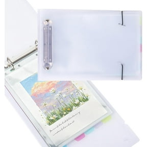 A5 Greeting Card Organizer Binder 2 Ring Album Holds 50 Plus Pages For Birthday Wedding Christmas