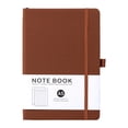 A5 Hardcover Lined Notebook PU Leather Cover, 200 Pages Journal with ...