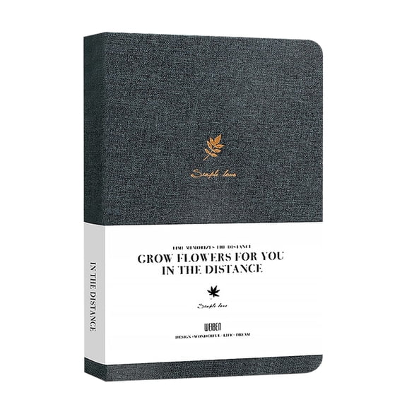 A5 Hardcover Linen Notebook, Premium Lined Journal with Numbered Pages, Inner Pocket & Elastic Band, Brown Hardcover Notebook for Writing, School, Work, Journaling and Business Gift