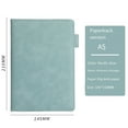 thumbnail image 1 of A5 Hardcover Notebook, 200 Pages Lined Journal, PU Leather Writing Notepad, Nordic Blue, 1 Pack, 1 of 3