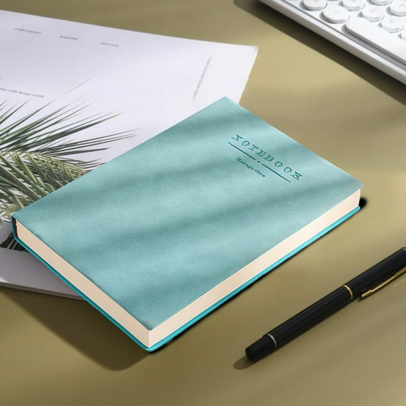 A5 Hardcover Notebook with 360 Thick Lined Pages, Lay Flat Thread-Bound Design, Soft Leather Cover, Inner Pocket & Bookmark for Journaling, Office, School, Business Writing