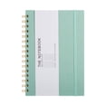 thumbnail image 1 of A5 Hardcover Notebook, Green Wire-O Bound Journal with Elastic Band, Thick Paper Notebook for Work, School, Bullet Journal, Daily Planning, Sketching, and Note Taking, 200 Pages, 1 of 8