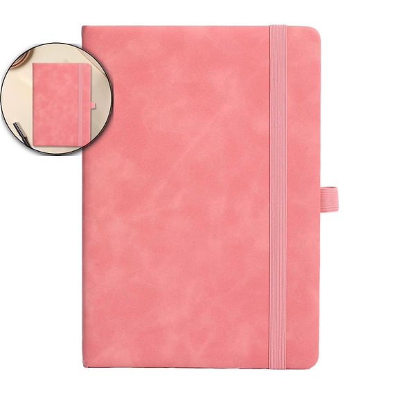 A5 Hardcover Notebook, Thick Paper Diary Journal, Planner with Stickers for Office Use