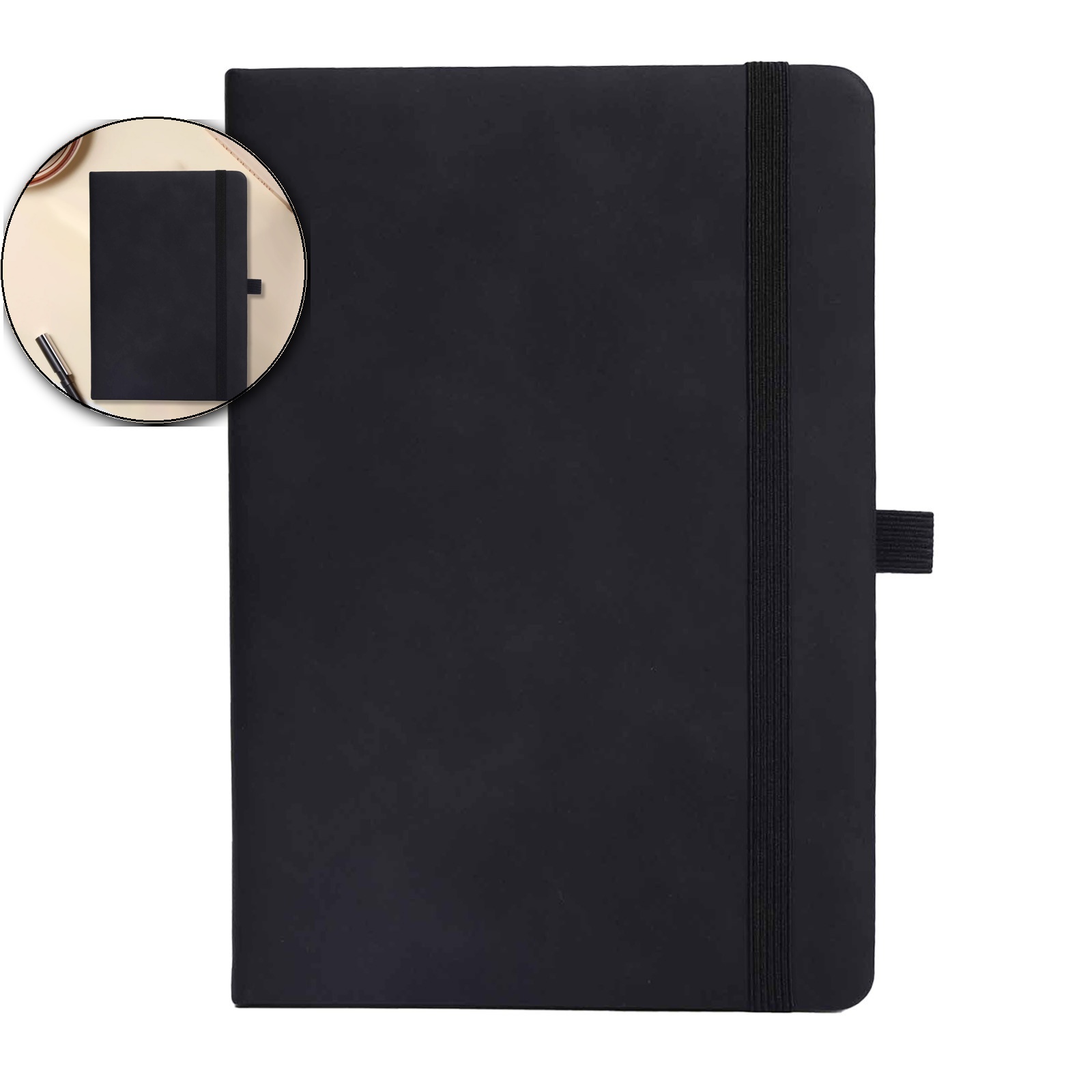 A5 Hardcover Notebook, Thick Paper Diary Journal, Planner with Stickers for Office Use
