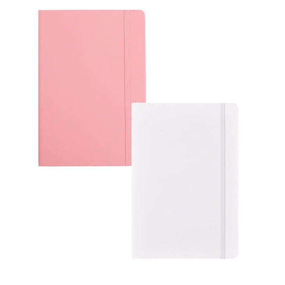 A5 Hardcover Notebook With Pen Loop Slim Lightweight Journal College Ruled