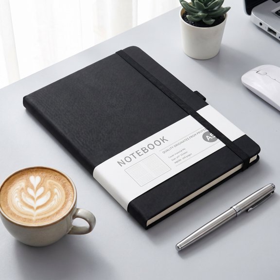 A5 Hardcover Notebook with Elastic Lined Journal Portable Writing Notepad Planner