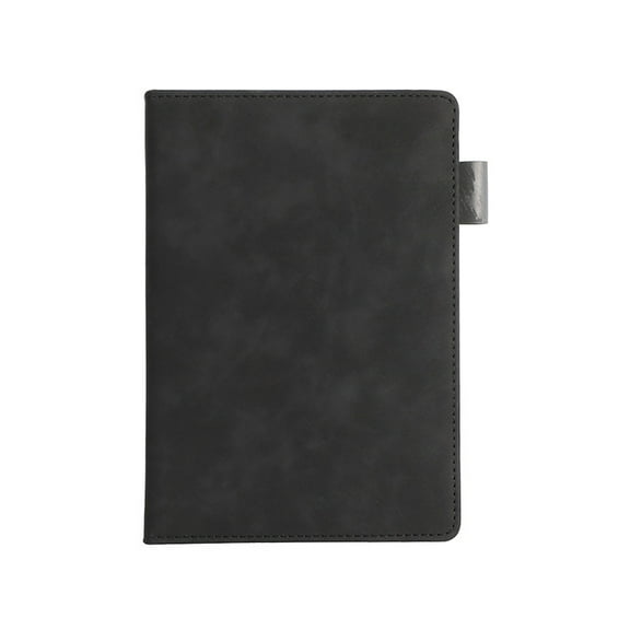A5 Hardcover PU Leather Notebook, 200-Page Thick Ink-Resistant Journal, Planner Notebook with Pen Loop and Ribbon Marker, Office Supplies, Daily Writing Diary for Work