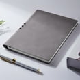 thumbnail image 1 of A5 Hardcover Perforated Notebook with 200 Pages, 80g Dorian Paper, Leather-Like Cover, Bookmark Ribbon, and Pen Loop for Journaling and Office Use, 1 of 7