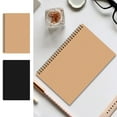 thumbnail image 1 of A5 Kraft Paper Notebook | Durable Eco-Friendly Journal | Yellow Cover | Horizontal Ruled Lined Pages | Portable Lightweight Design | 20.5x14cm | 1 Pack | Versatile Writing Notes Planner, 1 of 6