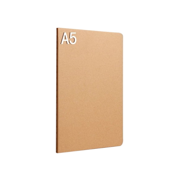 A5 Kraft Paper Notebook Yellow 80 Pages Lined Journal For Writing School Office 1 Pack