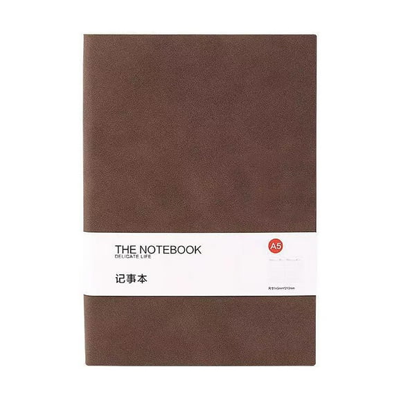 A5 Lambskin Texture Notebook Blank Business Journal Soft Cover Meeting Notepad Custom Logo Notebook for Student Office