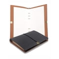 thumbnail image 1 of A5 Leather Binder Notebook Diary with Replaceable Paper for Travel Journal Recipe Log and Habit Tracking Ideal for Office and Use - 5 x 8.3 inches, 1 of 7