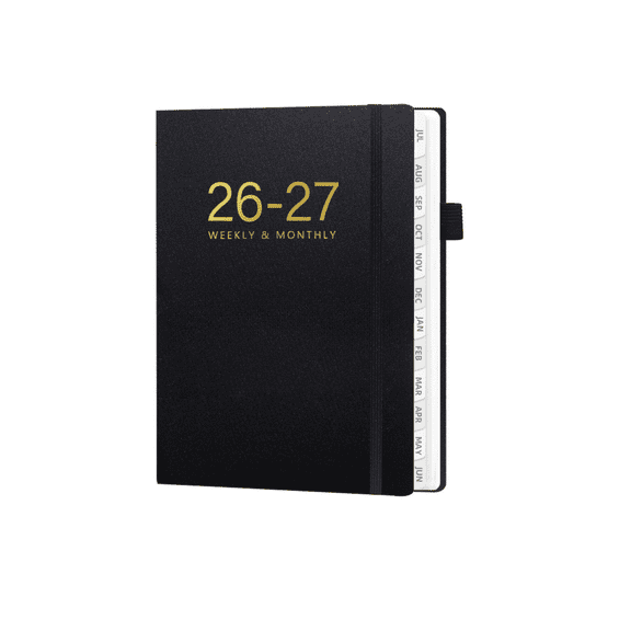A5 Leather Journal Notebooks Thoughtful Gift Notebook Durable Hardcover Lined Notepad Neat Lined Motivational Quote Diary Ideal for Work Study & Daily Use(1Pcs 8.3*6.1inch),Black