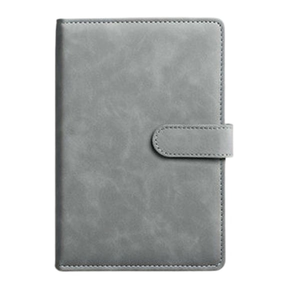 A5 Leather Lined Journal Notebook, 100GSM College Ruled Hardcover Diary with Magnetic Snap, Journals for Writing Work Travel Men Women, 400 Pages, 5.7"x8.2"
