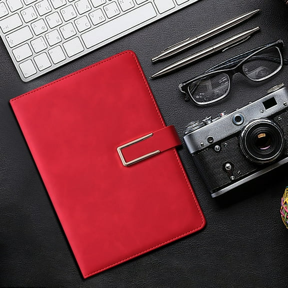 A5 Leather Notebook - Premium High-Quality Thick Paper for Notes, Journals, and Planning - Sturdy Binding and Ribbon Bookmark for Easy Use