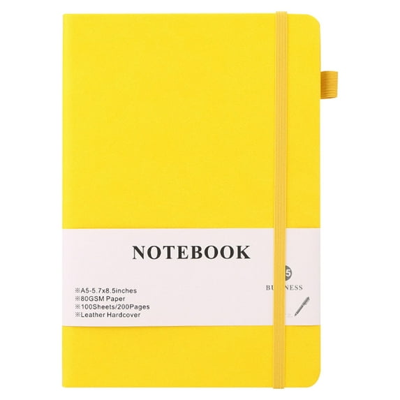 A5 Lined Journal Notebook - 200-Page Hardcover Notebook With 100Gsm Thick Paper For Work, School & Journaling