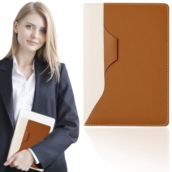 A5 Lined Notebook - Classic Hardcover Journal - Premium Writing Notebook for Notes and Journaling - Brown