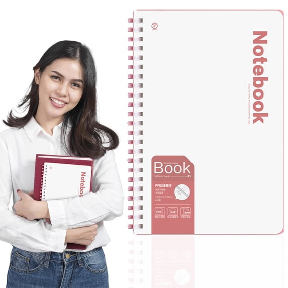 A5 Lined Notebook Red — Simple Softcover Journal with 200 Pages for Note Taking, Journaling, Daily Planning and Office Writing