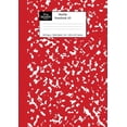 thumbnail image 1 of A5 Lined Notebooks: Marble Notebook A5: Red Marble Wide Ruled Journal (Paperback), 1 of 1