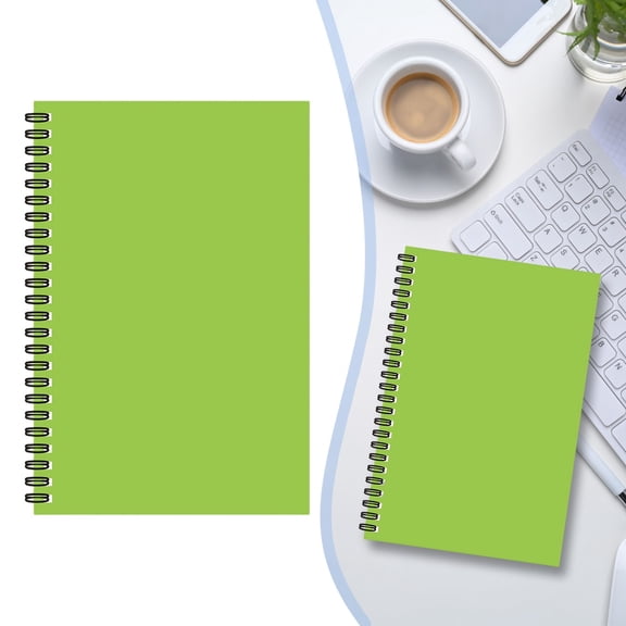 A5 Lined Spiral Notebook, 50 Sheets Kraft Paper Journal, Hardcover Wirebound Notepad, Thick Paper Notebook for Office, Daily Notes, Planning and Journaling