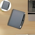 thumbnail image 1 of A5 Lined Spiral Notebook with Pen, 60 Sheets/120 Pages Business Notebook Journal for Women, To Do List Planner for Work, Bible Study & Meetings (A5, Grey), 1 of 9